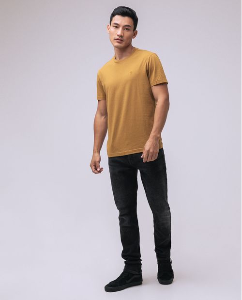 Camiseta clásica con bordado para hombre