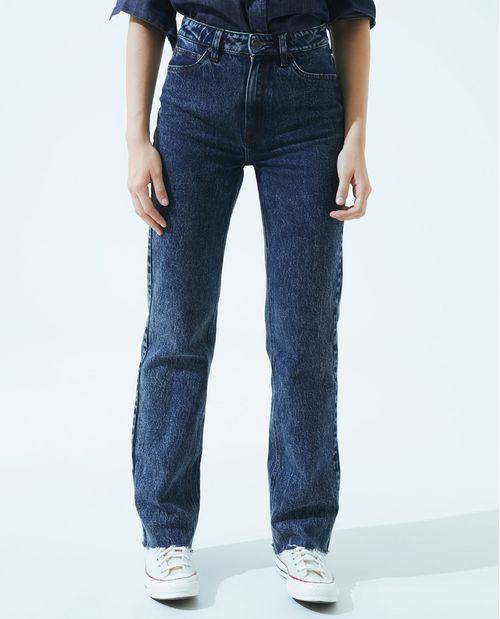Jean Straight cinco bolsillos para mujer
