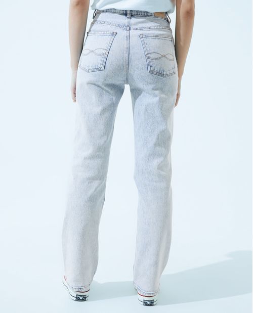 Jean cinco bolsillos claro para mujer