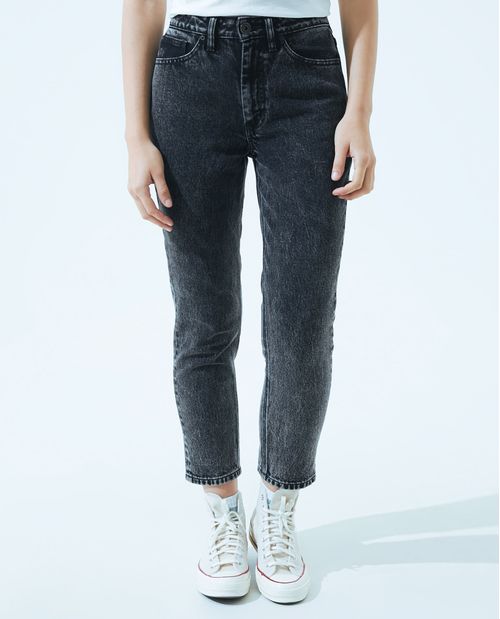 Jean Momfit con desgaste para mujer