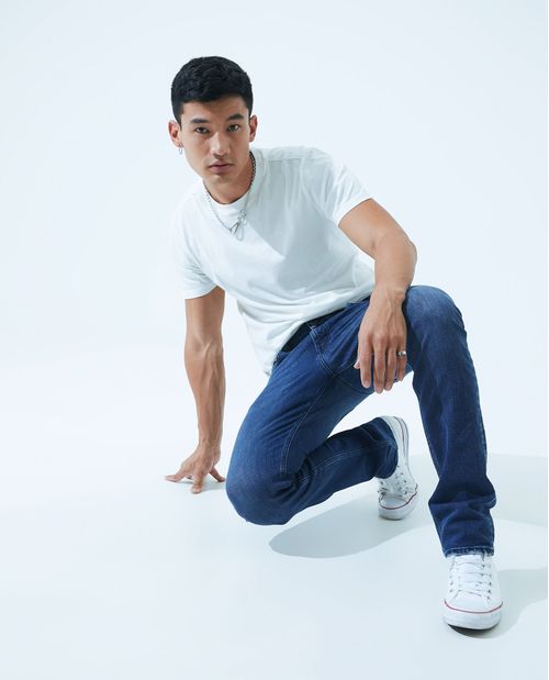 Jean clásico cinco bolsillos para hombre