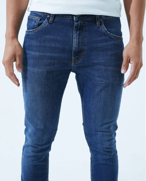 Jean cinco bolsillos clásico para hombre