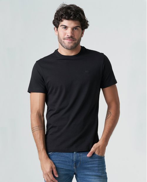 Camiseta para hombre Slim manga corta con cuello redondo
