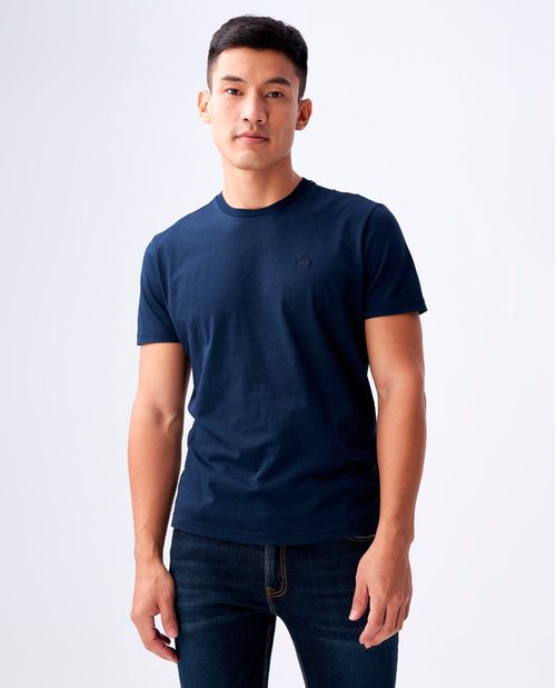 Camiseta para hombre Slim manga corta con cuello redondo