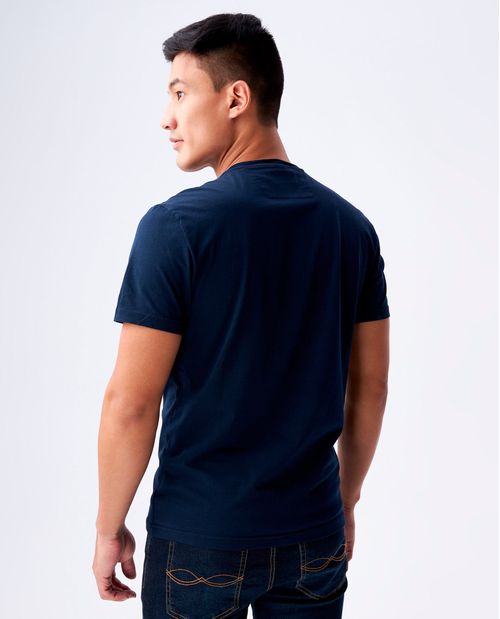 Camiseta para hombre Slim manga corta con cuello redondo