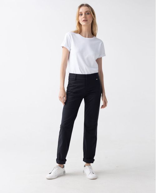 Pantalón para mujer estilo chino Recto