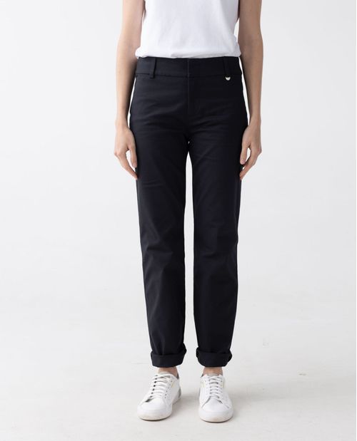 Pantalón para mujer estilo chino Recto