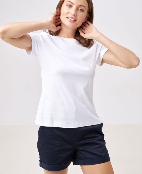 Camiseta para mujer blanca básica