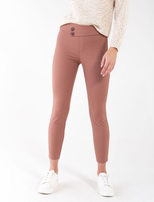 Pantalón con pretina asimétrica