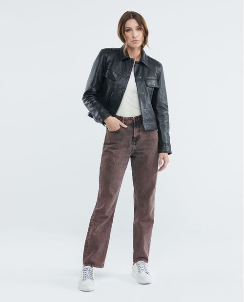 Jean de Mujer Super High Rise, High Cosmo, Boot Cut - Rojo