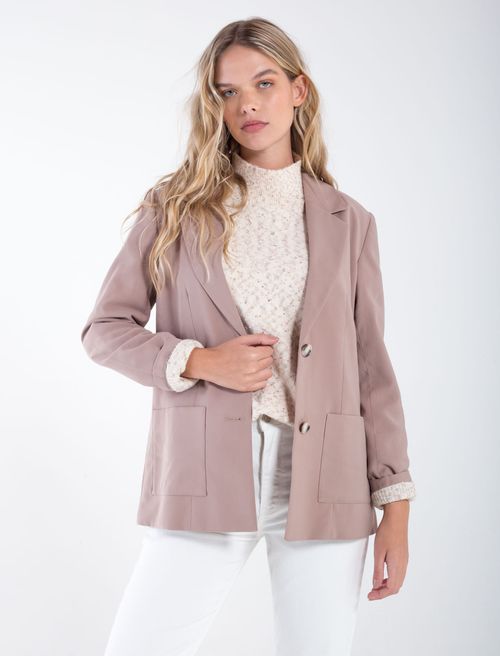 Blazer con cuello de solapas