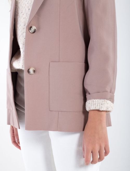Blazer con cuello de solapas