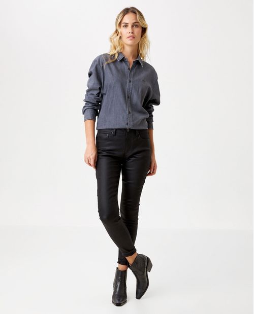 Jean de Mujer Cosmo Pulse, High Rise Bota Skinny - Negro