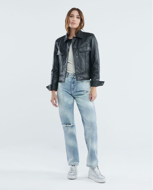 Jean de Mujer Super High Rise, High Cosmo, Boot Cut - Azul Claro