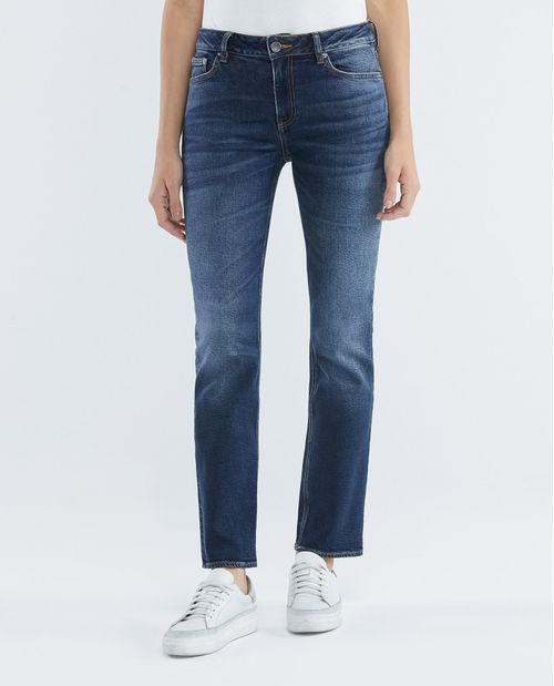 Jean de Mujer High Rise, Cosmo, Boot Cut- Azul Oscuro Vintage