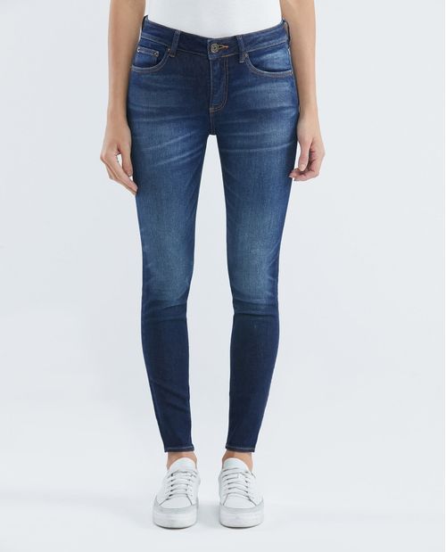 Jean de Mujer High Rise, Cosmo, Bota Skinny - Azul Ultra Oscuro