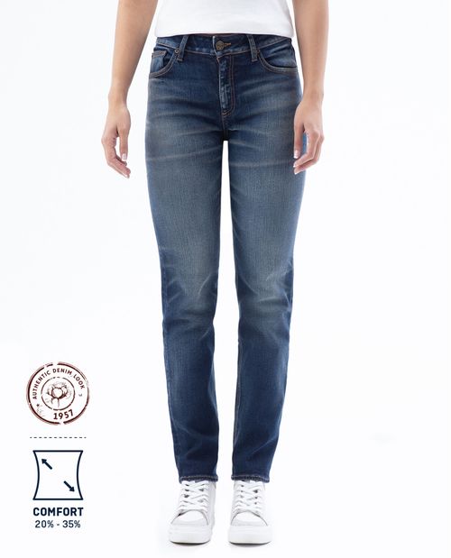 Jean de Mujer High Rise, Cosmo, Boot Cut - Azul Oscuro Heritage