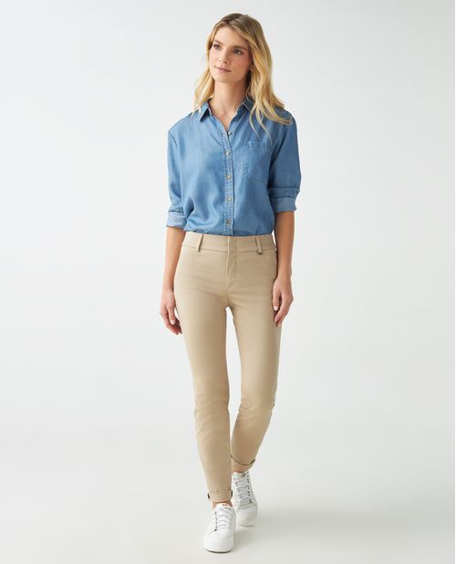 Pantalón para mujer estilo chino Skinnny