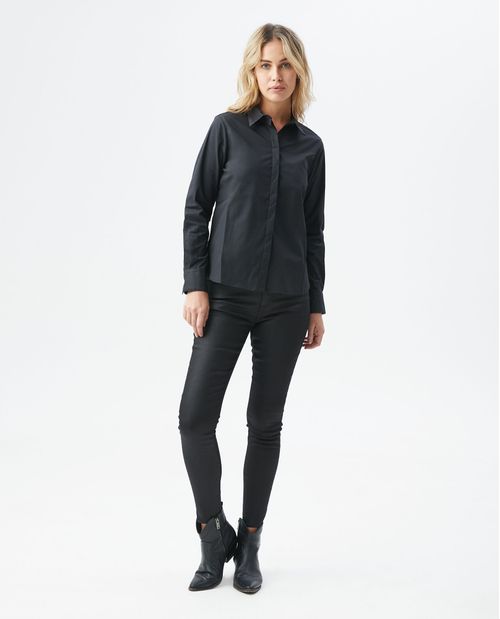 Camisa de Mujer, Silueta Recta - Diseño Básico