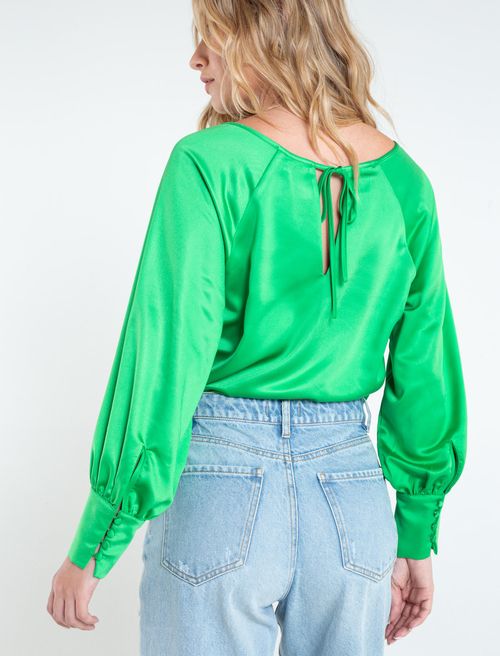 Camisa manga larga con tira ajustable