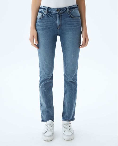 Jean de Mujer High Rise, Cosmo, Boot Cut - Azul Medio Vintage
