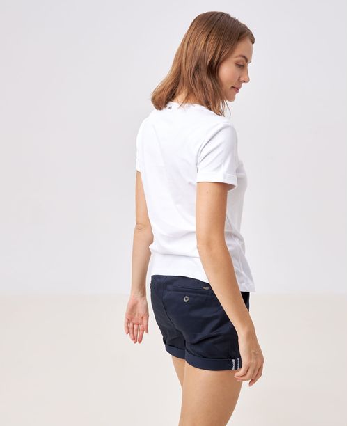 Camiseta para mujer blanca básica