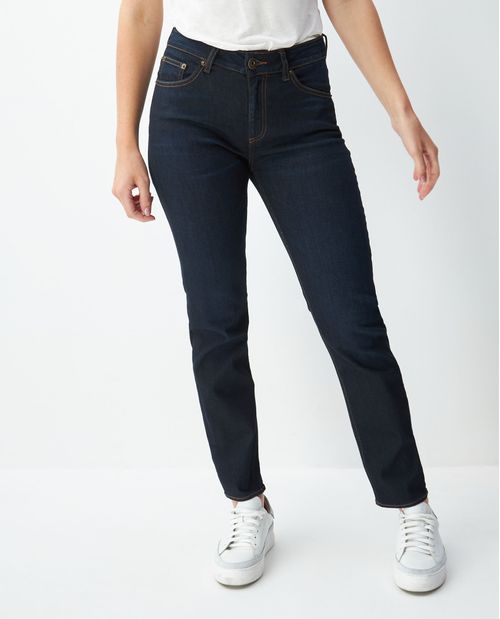 Jean de Mujer Cosmo Pulse, High Rise Bota Recta - Azul Ultra Oscuro