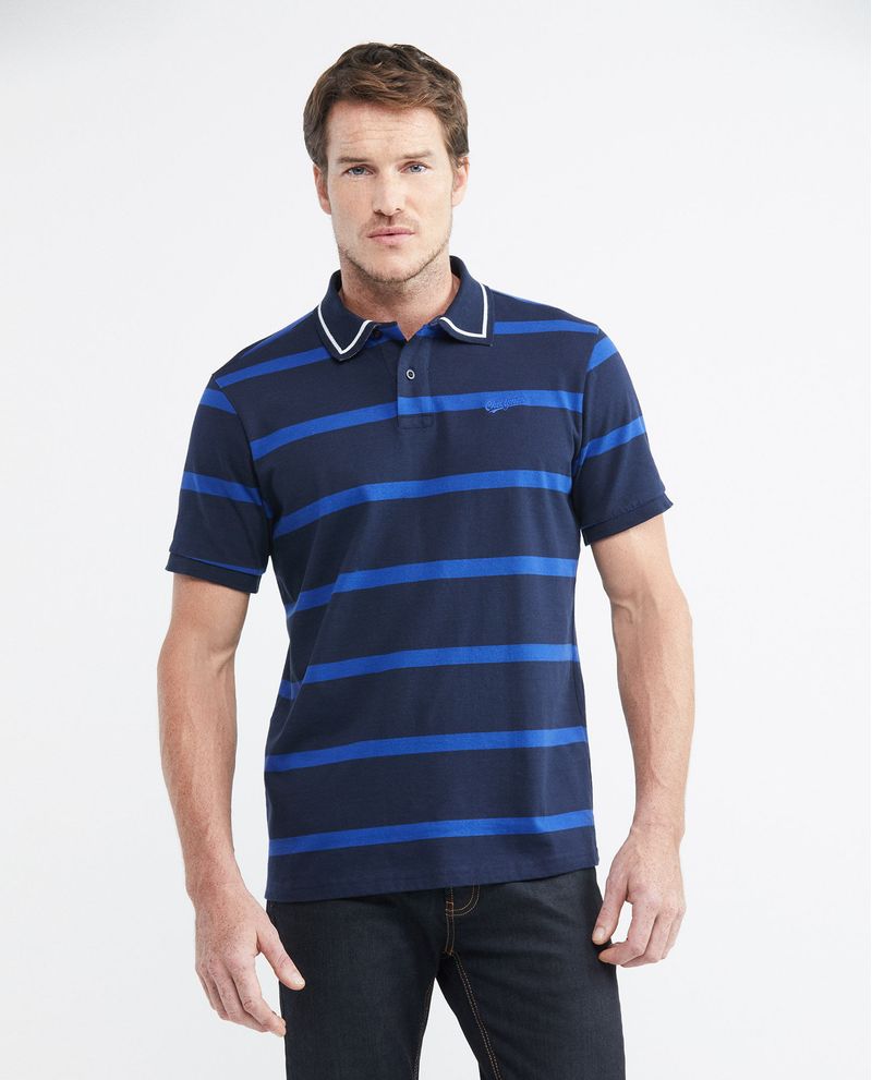 Camiseta de Hombre Tipo Polo, Slim Fit Manga Corta - Bolsillo