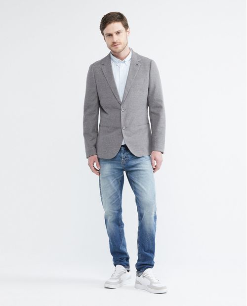 Blazer de Hombre, Tejido de Punto Gris