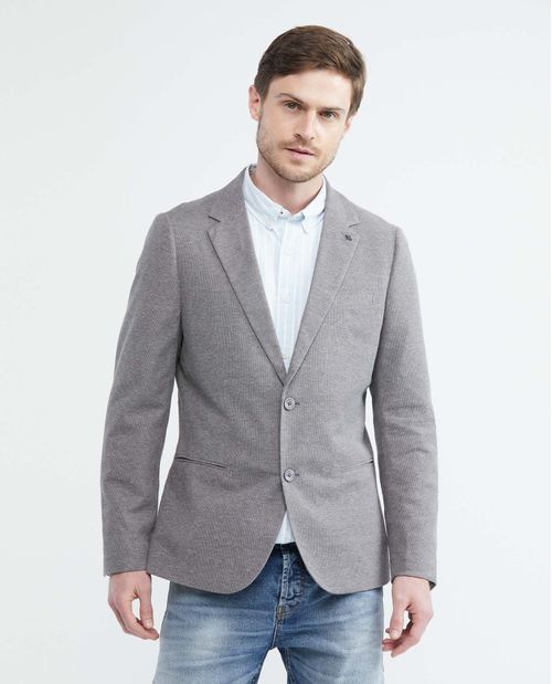 Blazer de Hombre, Tejido de Punto Gris