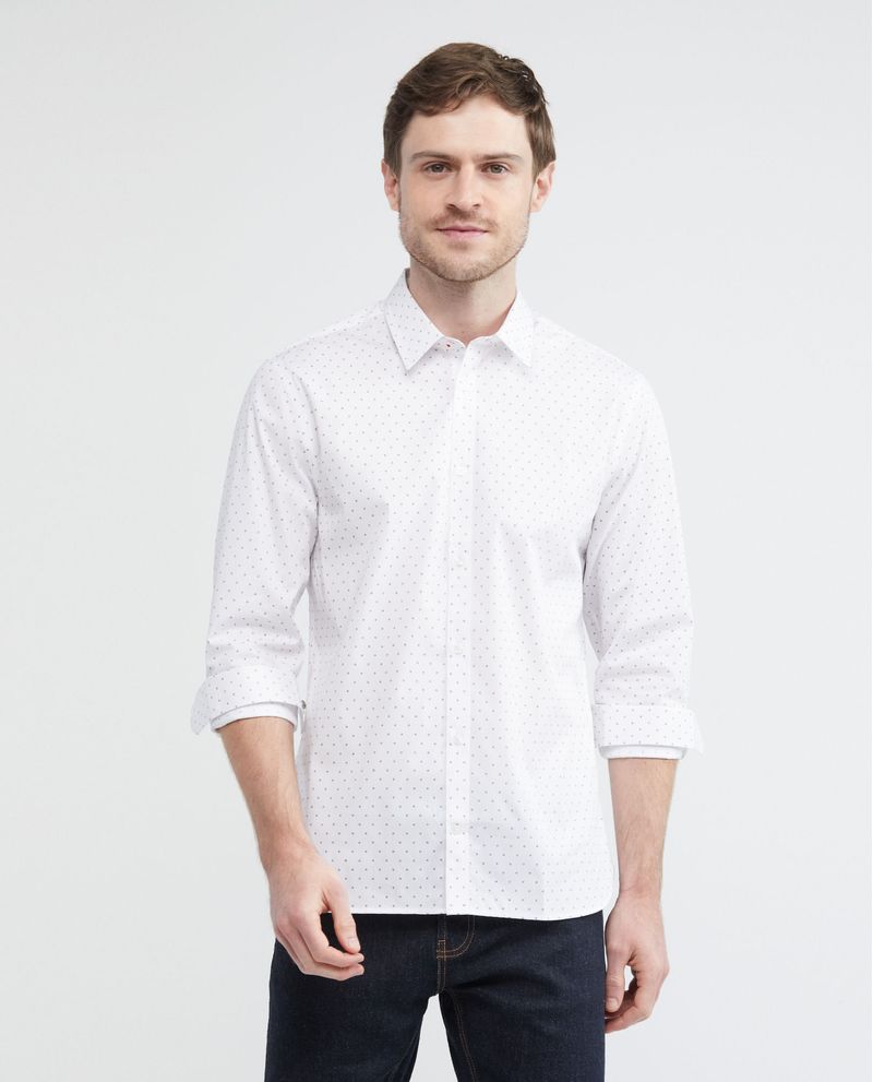 Camisa Manga Larga | Blanco | Slim Fit