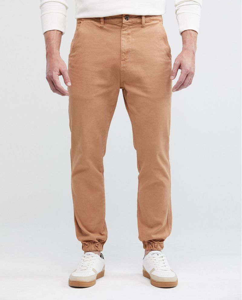 Pantalon de hombre JOGGER chino kaki