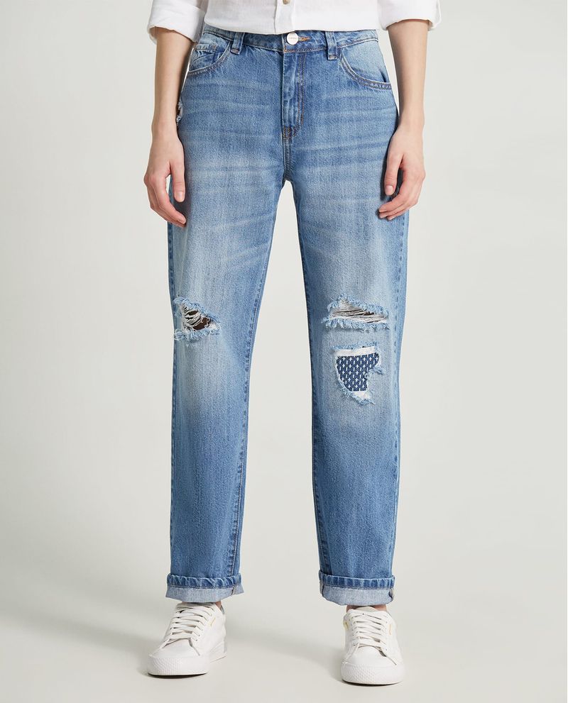 Jeans de mujer tiro alto online rotos