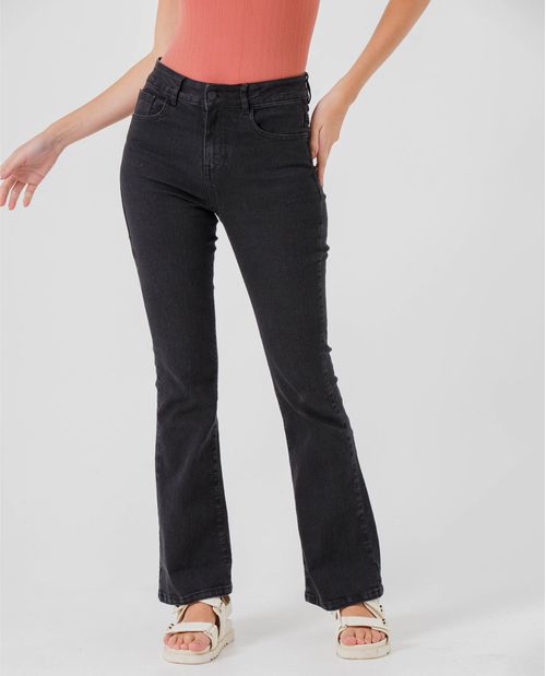 Jean Flare bota amplia para mujer