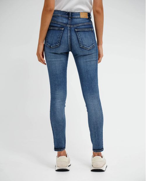 Jean Jegging efecto vintage para mujer