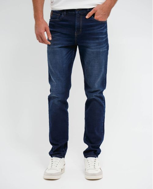 Jean Slim tono oscuro para hombre