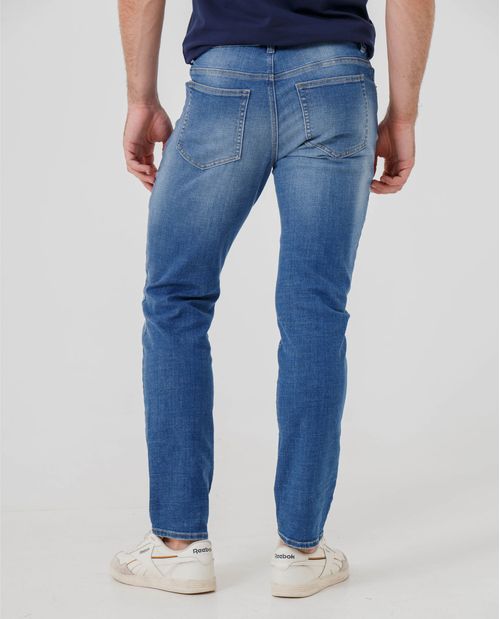 Jean Straight con desgastes para hombre