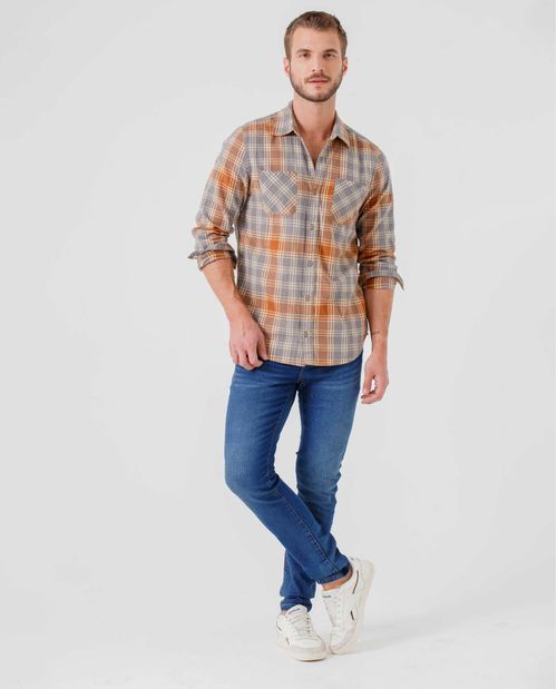 Jean Super Slim azul oscuro para hombre