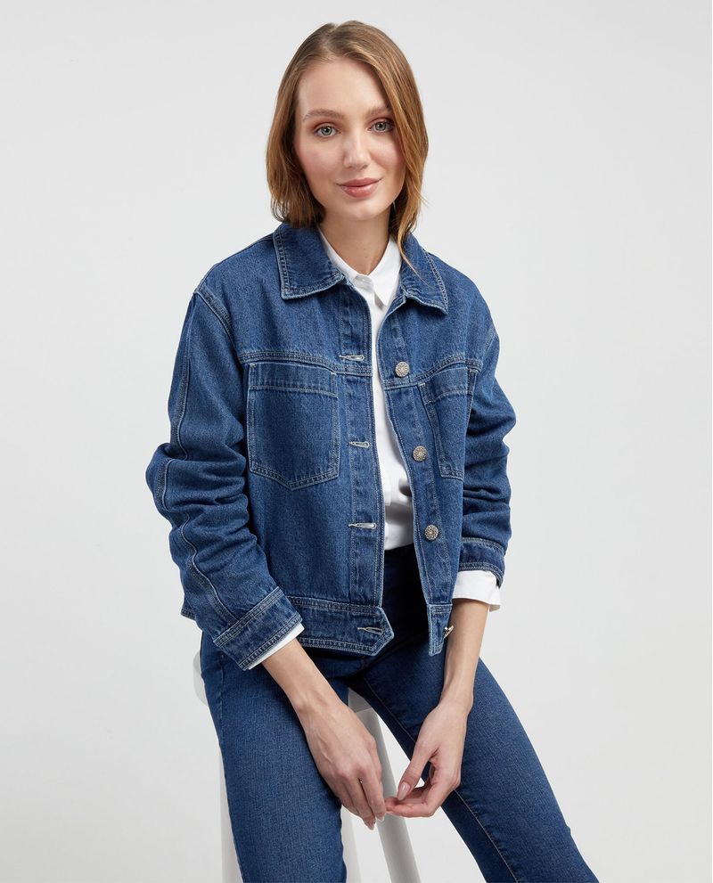 Blue High Waist Denim Double Layers Fishtail Skirt  Chaquetas de jeans  mujer, Ropa, Chamarras de mezclilla mujer