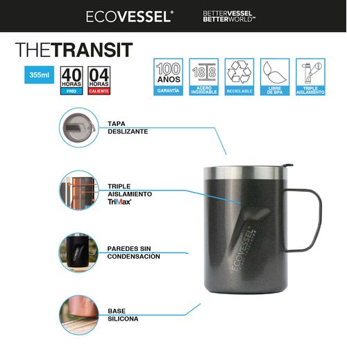 Vaso Térmico Ecovessel Transit 355 ml