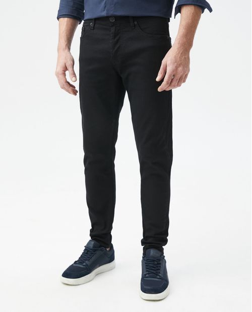 Jean de Hombre Super Slim Fit, Rider, Bota Super Slim - Negro Mate