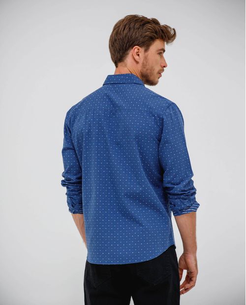 Camisa con diseño mini print para hombre
