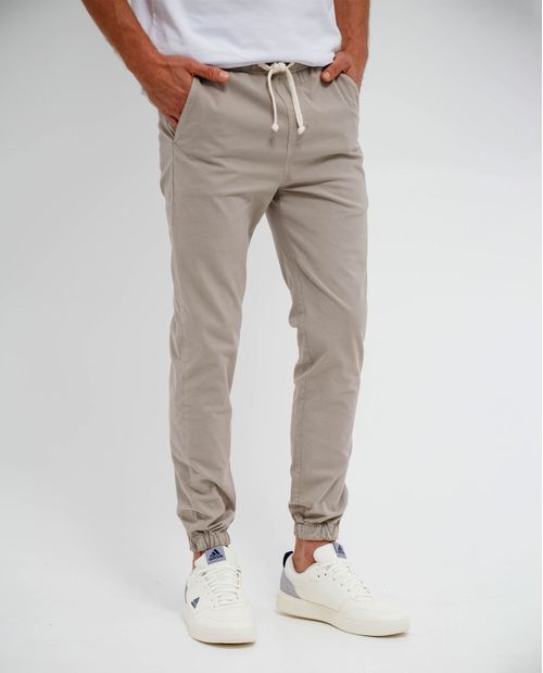 Pantalón con bota enresortada para hombre