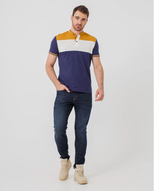 Jean Slim oscuro para hombre