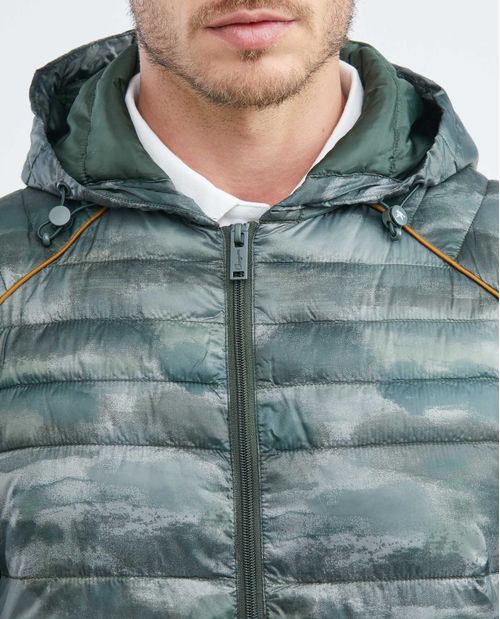 Chaqueta de Hombre, Acolchada con Capucha - TOGS Print Camuflado