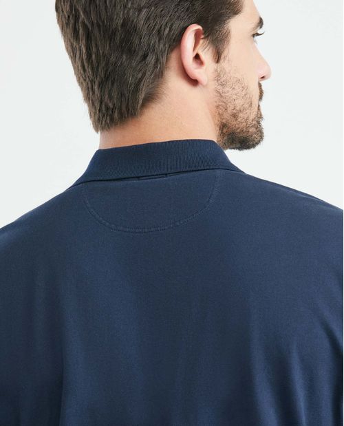 Camiseta de Hombre Tipo Polo, Classic Fit Manga Corta - Tejido en Costados