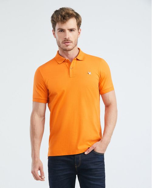 Camiseta de Hombre Tipo Polo, Slim Fit Manga Corta - Piqué 100% Algodón