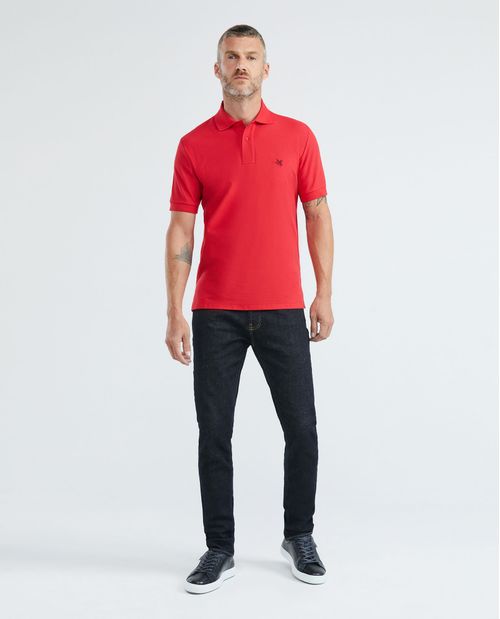 Camiseta de Hombre Tipo Polo, Classic Fit Manga Corta - Piqué 100% Algodón