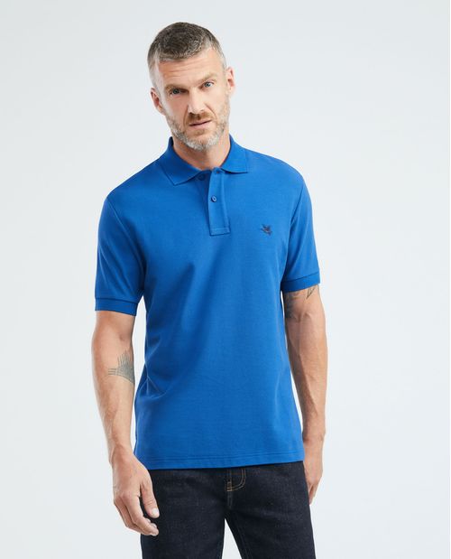Camiseta de Hombre Tipo Polo, Classic Fit Manga Corta - Piqué 100% Algodón