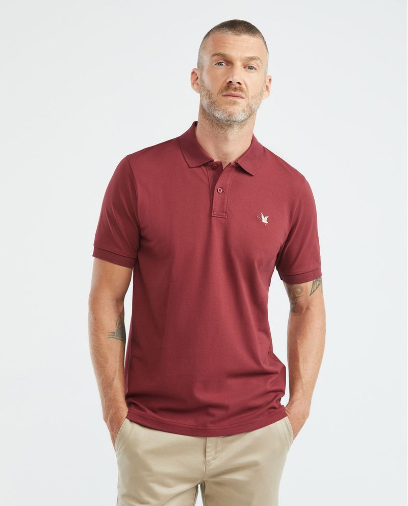 Camiseta de Hombre Tipo Polo, Slim Fit Manga Corta - Bolsillo